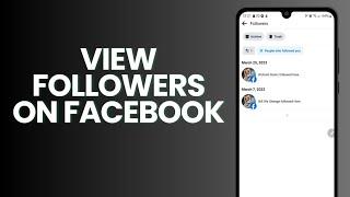 How To View Followers On Facebook