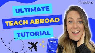 My Entire Teach Abroad Process EXPOSED  Step by Step How to Teach Abroad Tutorial