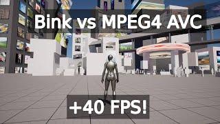 Bink vs MPEG4 in Unreal Engine 5 - video codec comparison and tutorial