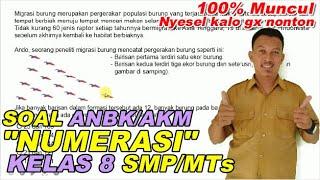 Soal ANBK/AKM Kelas 8 SMP/MTs "Numerasi" Tahun 2022 | Plus KUNCI JAWABAN LENGKAP