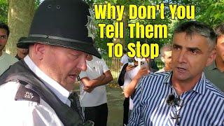 Speakers Corner/1 Christian vs Around 100 Muslims/Yet The Police Evict Ex Muslim Chris From The Park