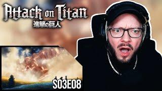 Das ERSTE MAL Attack on Titan 3x08 | "Die Außenmauer von Bezirk Orvud" | Reaction