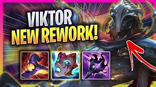 KOREAN CHALLENGER NEW VIKTOR REWORK MID GAMEPLAY! - Korean Challenger Plays Viktor MID vs Akshan!