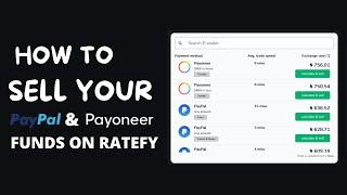 How To Sell Your Payoneer and Paypal Funds on Ratefy.co in 5 minutes