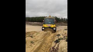 Offroad with the Mercedes-Benz Unimog U 500.  #shorts #mercedes