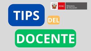 Tips del docente: Convivencia escolar-MINEDU