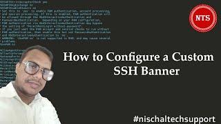 How to Configure  Custom SSH Banner |  SSH | Linux | Custom SSH Banner