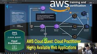 Highly Available Web Applications | AWS Cloud Quest: | 3D Role-Playing Game | Free Badge