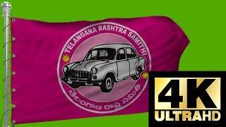 TRS Telangana Flag Animation | Green Screen Effects | TRS Animated Flag | Kishore Tv