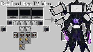 Hachi Tìm Thấy Công Thức Chế Tạo Bộ Giáp Ultra TV Man Trong Minecraft