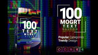 Glitch Title Big Pack  _ MOGRT_