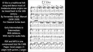 El Vito Guitar duet sheet music download