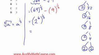 Radicals & Exponents - Practice Question #1