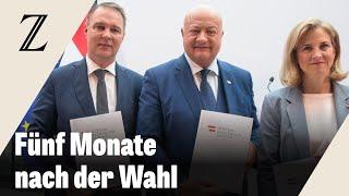 ÖVP, SPÖ und Neos einigen sich in Österreich eine Koalition