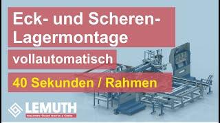 Lagermontage am Rahmenelement in 40 Sekunden/Rahmen