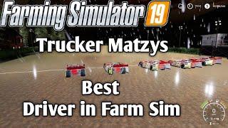 Late night Shenanigans during Trucker Matzy's weekly "Best driver in farm Sim" competition