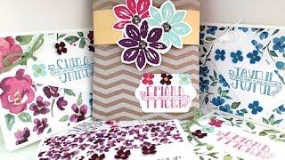 Simply Simple PAINTED BLOOMS CARD SET by Connie Stewart