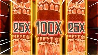 RARE 100X MULTI HIT On WANTED DEAD OR A WILD SLOT!!