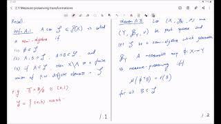 Ergodic theory 2.1 b Trivial examples