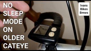 No Sleep / Turn OFF Mode On The Older Cateye Bike Computers  | 4K