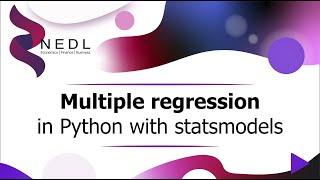 Multiple regression in Python with statsmodels