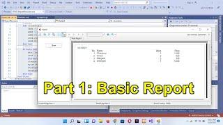 Create Basic Reports Crystal Reports + Visual Studio 2019