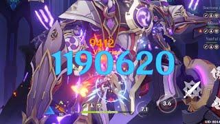 Genshin Impact | C2 Mona R5 Widsith one shot Sacaramouche Boss(lvl90)