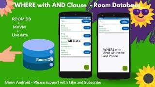 Room DB WHERE Clause and AND Clause  Query in android kotlin