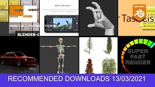 This weeks recommended Blender Downloads  13/03/2021