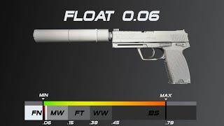 CSGO USP-S | Whiteout - Skin wear/float