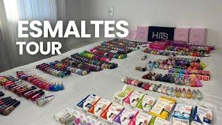 TOUR COMPLETO PELOS MEUS ESMALTES | May Na Real Unhas Naturais