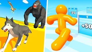 Epic Animal Hop & Smash Run 3D | Tall Man Run - Gameplay Walkthrough Max Levels (Part 1)