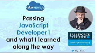Passing JavaScript Developer I and what I learned along the way