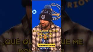  KLAY THOMPSON SUPLENTE??? #NBA #nbaespaña #warriors #stephcurry #klaythompson #baloncesto