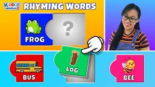 Learning Rhyming Words - Do They Rhyme? Matching Game Activity