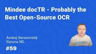 Mindee docTR - Probably the Best Open-Source OCR