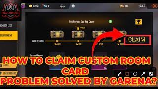 HOW TO CLAIM CUSTOM ROOM CARD IN GUILD | PROBLEM SOLVED BY GARENA | LIVE UPDATE | GW ADNAN