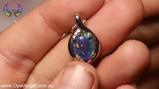 Sterling Silver Opal Triplet Pendant