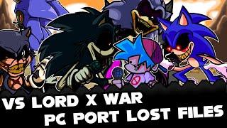 FNF | Vs Lord X War:Pc Port Lost Files | Mods/Hard/Gameplay |