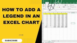 How To Add A Legend In An Excel Chart