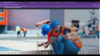 Website Analysis Video for Construction With Quality