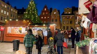 Sweden ;Christmas market in old town [Gamla Stan]:Stortorget 2022