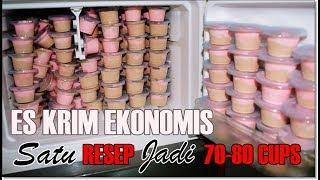 Ice Cream Wall Copycat Simple, Lembut, Ekonomis | 1 Resep Jadi 70-80 Cup