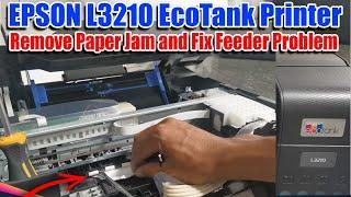 HOW TO REMOVE PAPER JAM OF EPSON L3210 EcoTank Printer.