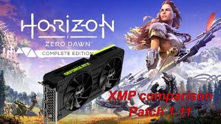 Horizon Zero Dawn New Patch 1.11 XMP Test RTX 3060 TI Ryzen 7 Benchmark