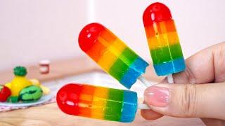  Freeze Miniature Rainbow Popsicles Ice Cream  Perfect 1000+ Miniature Ideas | Mini Cakes Baking