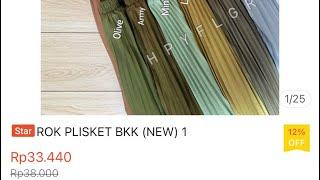 Racun shopee || Rok plisket murah 30ribuan !!