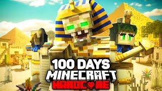 I Survived 100 Days in EGYPT in Hardcore Minecraft!