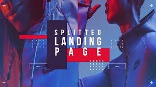 Splitted Landing Page | SVG Button | CSS Tutorial