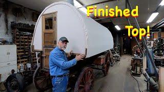 The Final Sheep Wagon Canvas Top Install | Engels Coach Shop